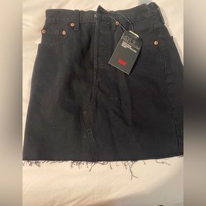 Levi’s black jean skirt